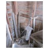 stakes,bird feeder & items
