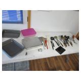 digital scales,utencils & baking pans