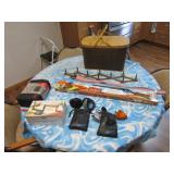 empty  daisy bb gun box,grill cover,apple peeler