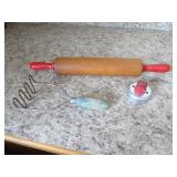 rolling pin,cookie cutter utencil