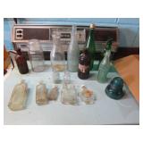 coke bottle & old bottles incl;Kirklin medicine