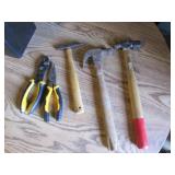 3 hammers & 2 pliers