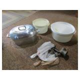 farberware aluminum roaster,meat grinder,container