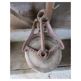 wooden pulley