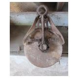 wooden pulley