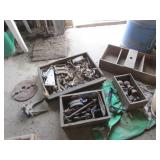 wood boxes & all metal items