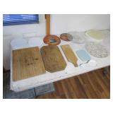 cutting boards,serving dishes,stove covers,items