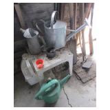 water cans,oiler & stand