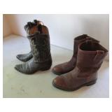 cowboy boots & wolverine boots
