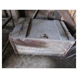 wooden advertising crate
