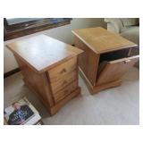 matching oak end tables
