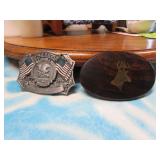 natl. rifle asso. & deer belt buckles