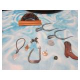spurs,mini bommerangs,bracelet,collectibles