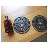 amber bittle bottle metal seed plates