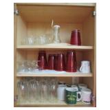 all glasses & mugs incl:john deere mug