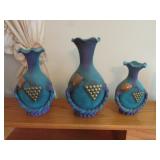 3 decorator vases