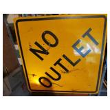 no outlet sign