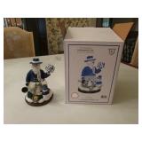 colts snowman snow globe w/box
