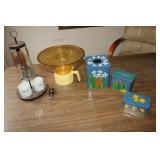 popcorn popper,kitchen set & items