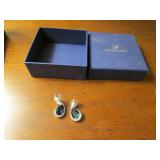 sworovski earrings w/box
