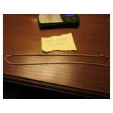 14k gold necklace (11.6 grams)