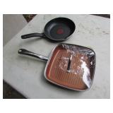 2 skillets incl:copper chef