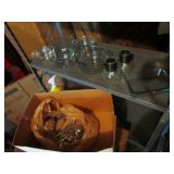 pyrex bowls,baking dish & silverware