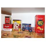 tins,plastic cups & items