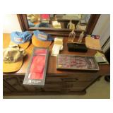 hats,ties,pocketbook,clothes pins & items