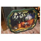 tray,vase & used candles