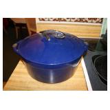 lodge enamel cast iron pot & pan