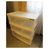 white plastic storage container