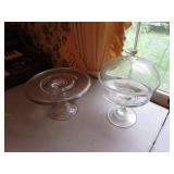 cake stand & covered dish