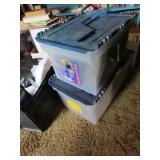 2 totes w/file holders