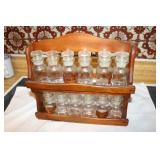 spice jar set w/shelf