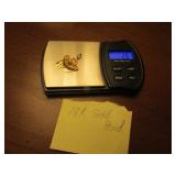 18k gold pendant (2.8 grams)