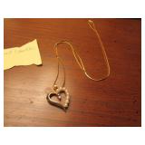 14k gold necklace & pendant (4.9 grams)