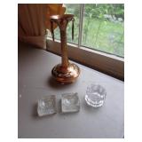 copper vase & salt dips