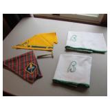 razor,scout scarves,flower pot & linens