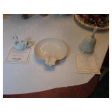 lenox swan,bell & dish