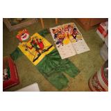 vintage robin hood wolf costume&1974 McD calendar