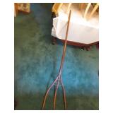 primitive wood pitchfork