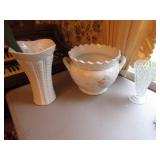 2 vases & tureen