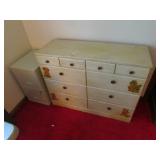 dresser & metal file cabinet