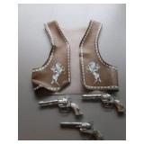 3 kids toy guns & vest