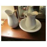 pitcher & bowl & pitcher