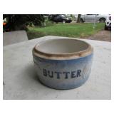 butter stoneware crock (no lid)
