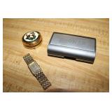 benrus watch,pill box & item