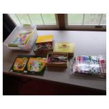 markers,crayons & items