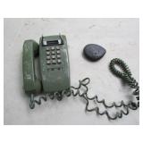 old green phone & rock